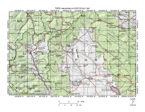 Middle Fork South Platte River Arkansas River Drainage Divide Area