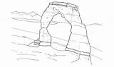 Coloring Park Arches National Canyon Arch Delicate Milky Way Drawing Line Grand Sketch Printable Template Getcolorings Service Nps Gov Getdrawings sketch template