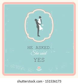 76 He Asked She Said Yes Images Stock Photos Vectors Shutterstock