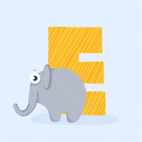 Premium Vector Cartoon Letter Of The Alphabet With Animal Character