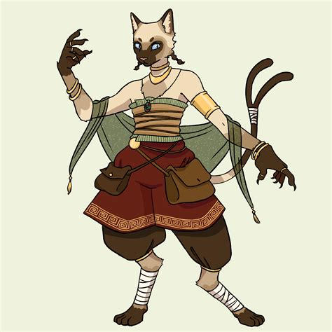 My Catfolk Oracle For A Pf2 Stream Im Part Of Rpathfinder2e