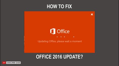 How To Fix Updating Office Please Wait A Moment Fazanugas Youtube