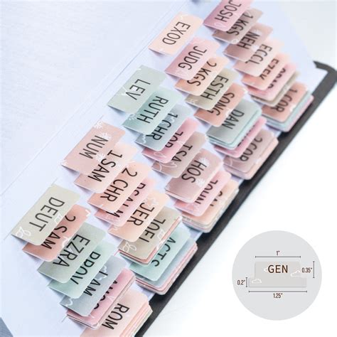 Laminated Bible Tabs With Adhesive Easy To Read Easy To Etsy