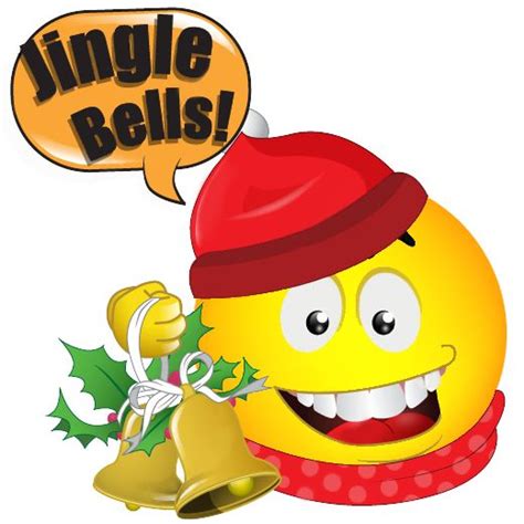 Jingle Bells Smiley Emoji Christmas Smiley Christmas Emoticons