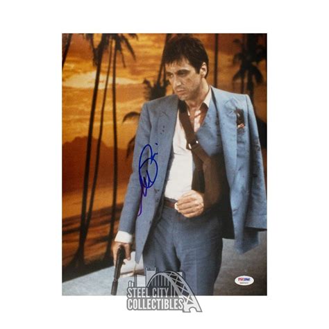 Al Pacino Autographed Scarface 11x14 Photo Psadna Coa Steel City