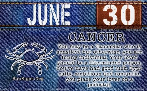 june 30 birthday horoscope personality sun signs