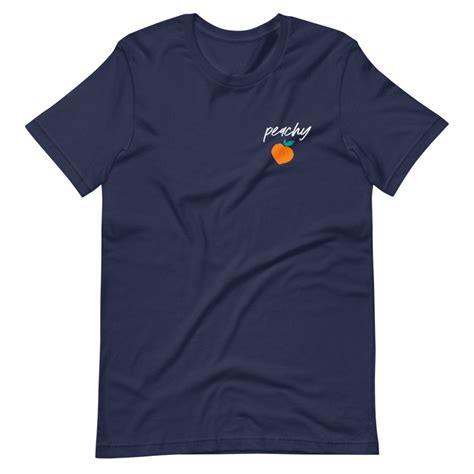 Peachy Shirt Peach Pocket Tee Peachy Tee Unisex T Shirt Etsy