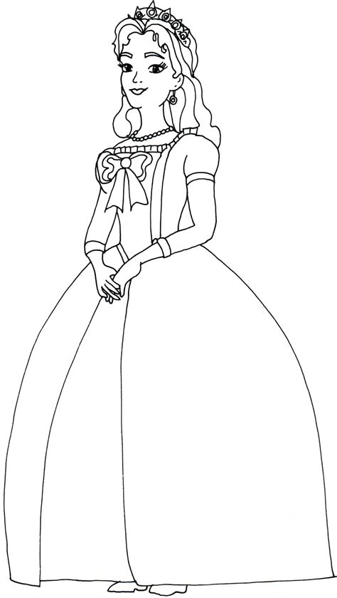 Sofia The First Coloring Pages Queen Miranda Sofia The First Coloring Page