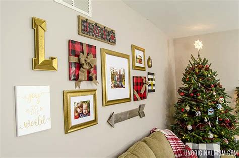 How To Decorate A Gallery Wall For Christmas Unoriginal Mom