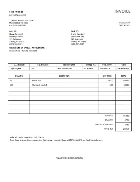Invoice Template Printable Invoice Business Form Editable Printable Invoice Invoice Template