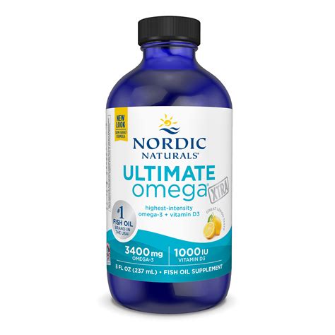 Nordic Naturals Ultimate Omega Xtra Lemon Omega 3 Fish Oil And 2x Epa