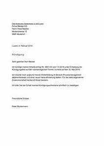Pin Kündigung Vorlage Arbeitsvertrag Schweiz Vorlage
