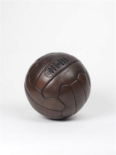 Vintage Leather 1950s Soccer Ball Etsy