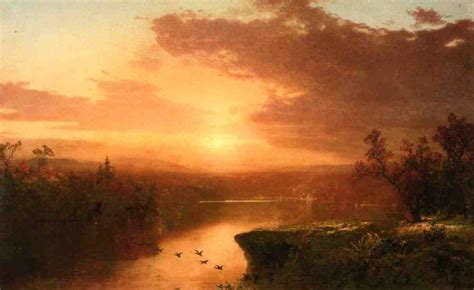 John Frederick Kensett Sunset Over Lake George Painting Best Sunset