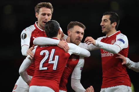 Arsenal 4 Cska Moscow 1 Ramsey And Lacazette Net Doubles In Europa