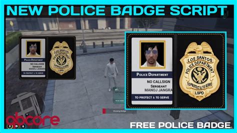 Qbcore New Police Badge Free Fivem Roleplay Scripts Fivem