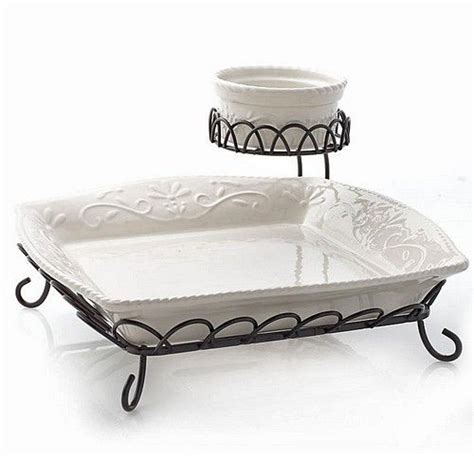 Veranda Home Two Tiered Chip And Dip 3 Piece Set 7500 Elaborate But