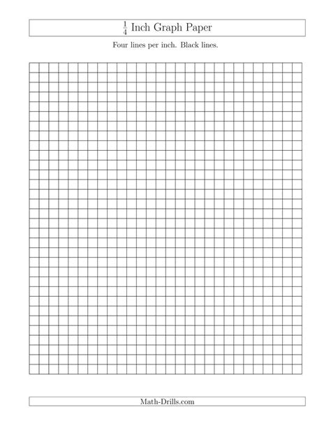 14 Inch Graph Paper With Black Lines A