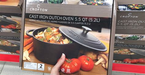 Moreover, cast iron pots are not coated in toxic chemicals, safe. Crofton Cast Iron 5.5 Quart Dutch Oven Only $24.99 at ALDI ...