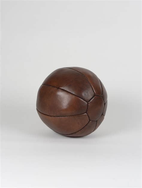Vintage Leather Medicine Ball 11lb Noble Store In Athens