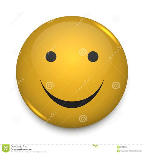 Positive Smiley Face Pin Badge Stock Vector Illustration Of Positive
