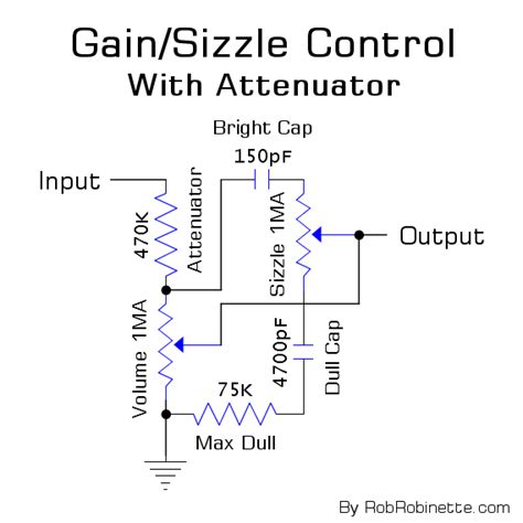 Diy Guitar Amp Attenuator Schematics Circuit Diagram