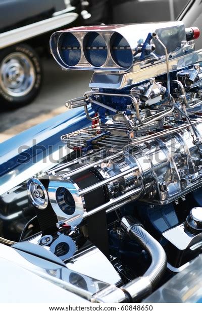 Precision Muscle Car Engine That Produce Stock Photo 60848650