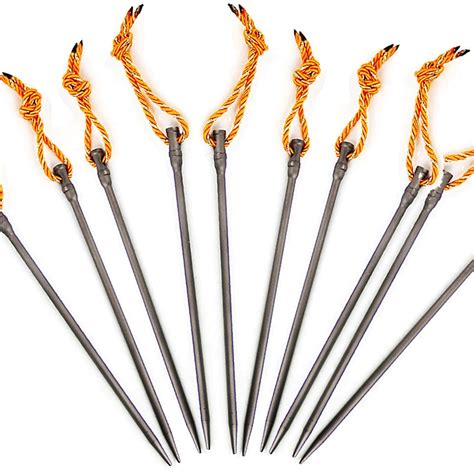 165mm 15g Ultralight High Strength Tent Stakes Titanium Alloy Tent Pegs Tent Nail Camping