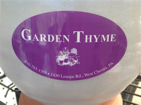 Garden Thyme West Chester Pa