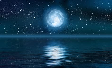 Full Moon And Stars Wallpaper Wallpapersafari