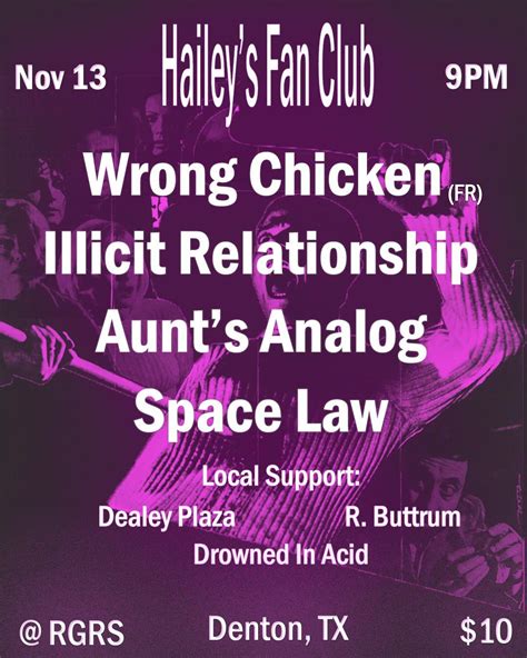 Haileys Fan Club Wrong Chicken ~ Illicit Relationship ~ Aunts Analog
