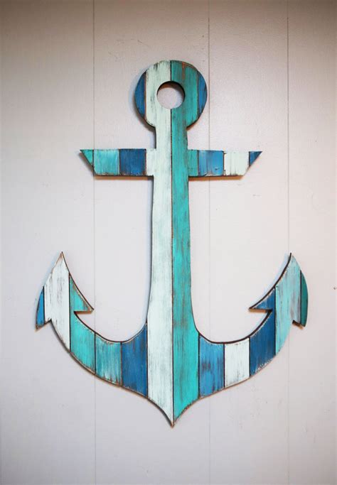 Painted Anchor Wall Art 29 Etsy