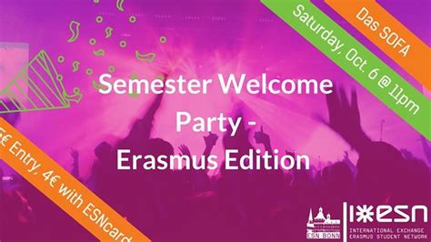 Dieses unsichtbare design verhindert nicht nur verletzungen des babys, sondern behält auch das. Party - Semester Welcome Party - Erasmus Edition - Das ...