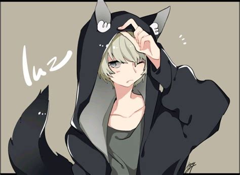 Mask Drawing Hoodie Anime Wolf Boy Goimages Level