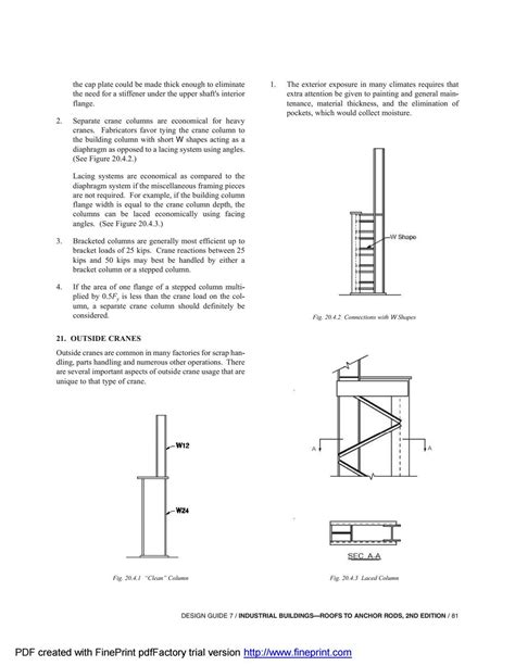 Aisc Design Guide 07 Industrial Buildings Roofs To Anchor Rods 2nd