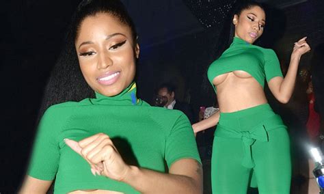 Braless Nicki Minaj Shows Off Some Serious Under Boob As She Dances