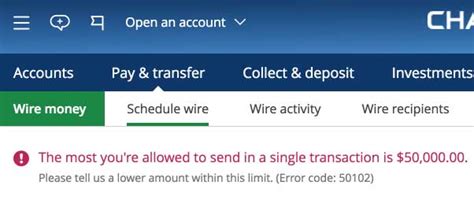 You can get account details for some currencies to receive money from around the world. Chase Bank Limit on Wire Transfers from Personal Accounts ...