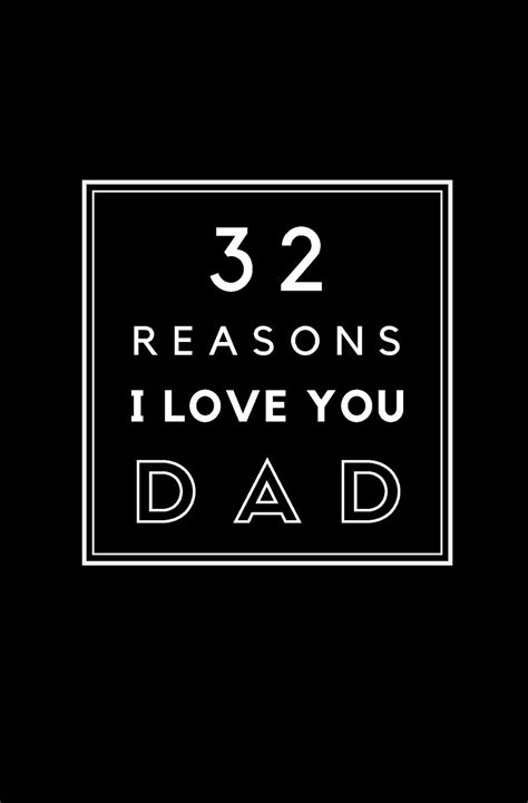 32 Reasons I Love You Dad Fill In Prompted Memory Book By Calpine