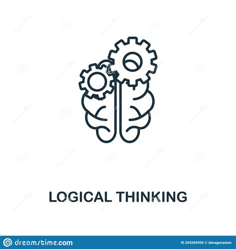 Logical Thinking Icon Line Style Element From Personality Collection