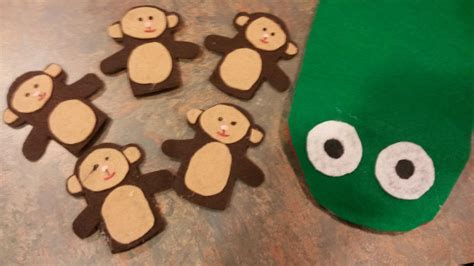 Flannel Friday- Five Little Monkeys | Five little monkeys, Flannel friday, Five little