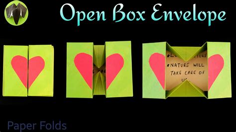 How To Make A Paper Open Box Envelope Useful Origami Tutorial 🙏