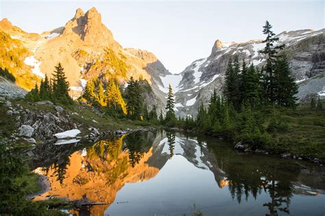 Sunset In The Alpine Lakes Wilderness Of Washington Oc 3200x2136