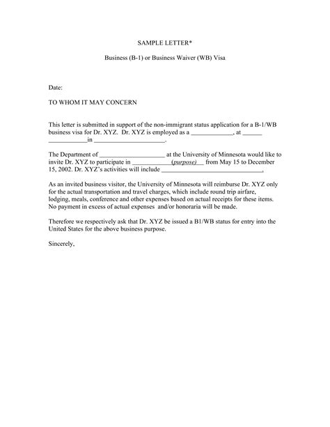 Also, state your connection with the reader, or how you get to. Business Visa Support Letter - How to write a Business ...