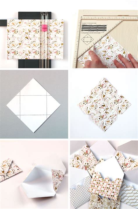 How To Make A Diy Mini Envelope Album Mini Envelopes Template Tiny