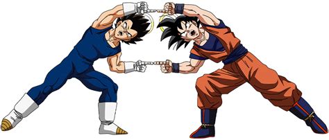 Goku And Vegeta Fusing Render By Princeofdbzgames On Deviantart