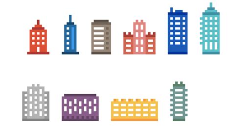 Buildings Pixel Art Maker