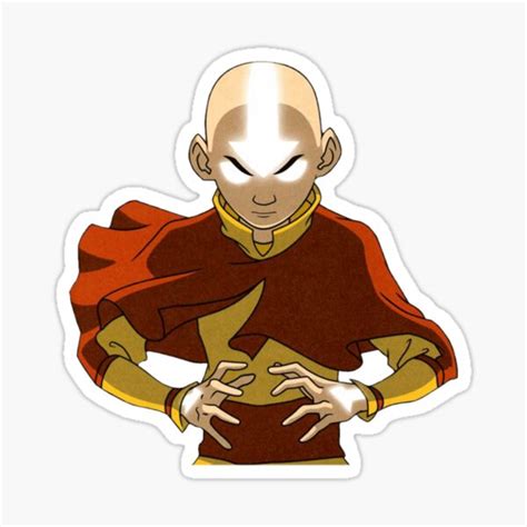 Avatar The Last Airbender Aang Avatar State Sticker By Wilvers