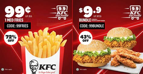 Promotional cards are good from dec. KFC Delivery: Here are some exclusive 9.9 delivery deals valid till 15 September 2020