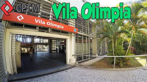 Linha 9 Esmeralda Cptm Estação Vila Olímpia Externo Youtube