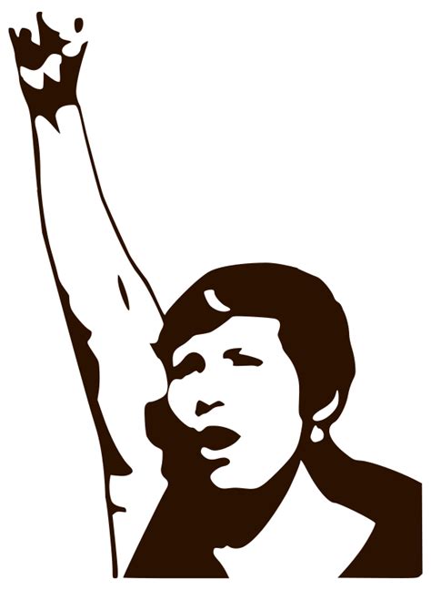 Woman Power By Worker Silhouette Of A Woman